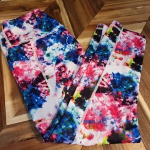 Constantly Varied Gear Tie-Dye Leggings - Pink, Blue, Black
